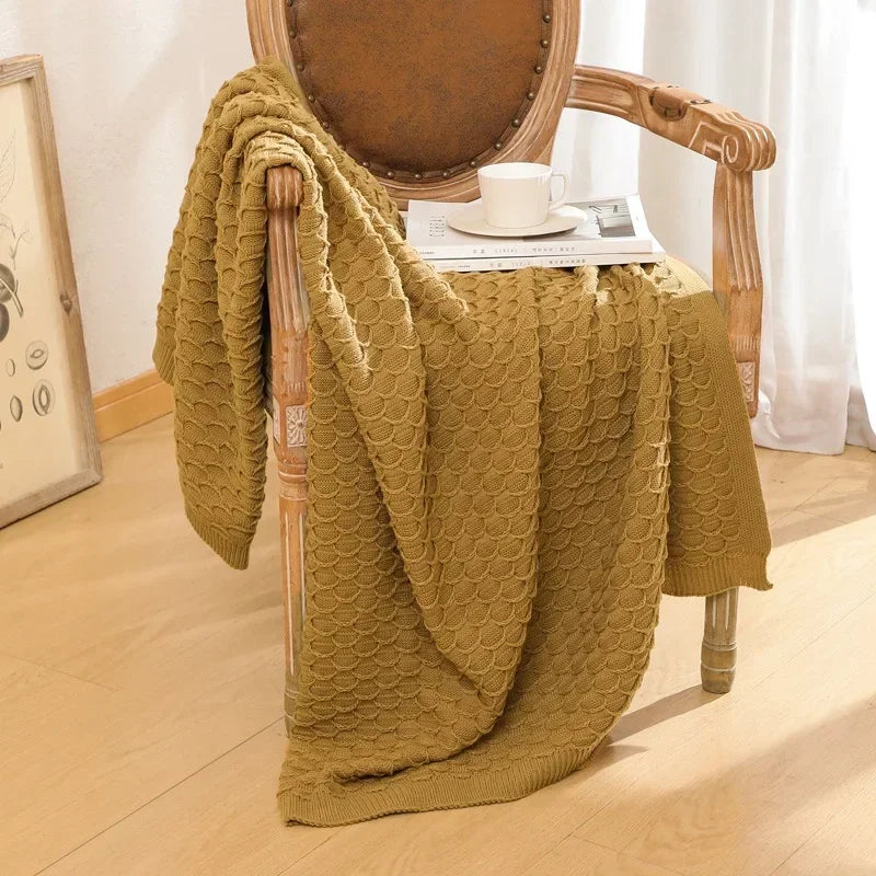 Soft Knitted Blanket